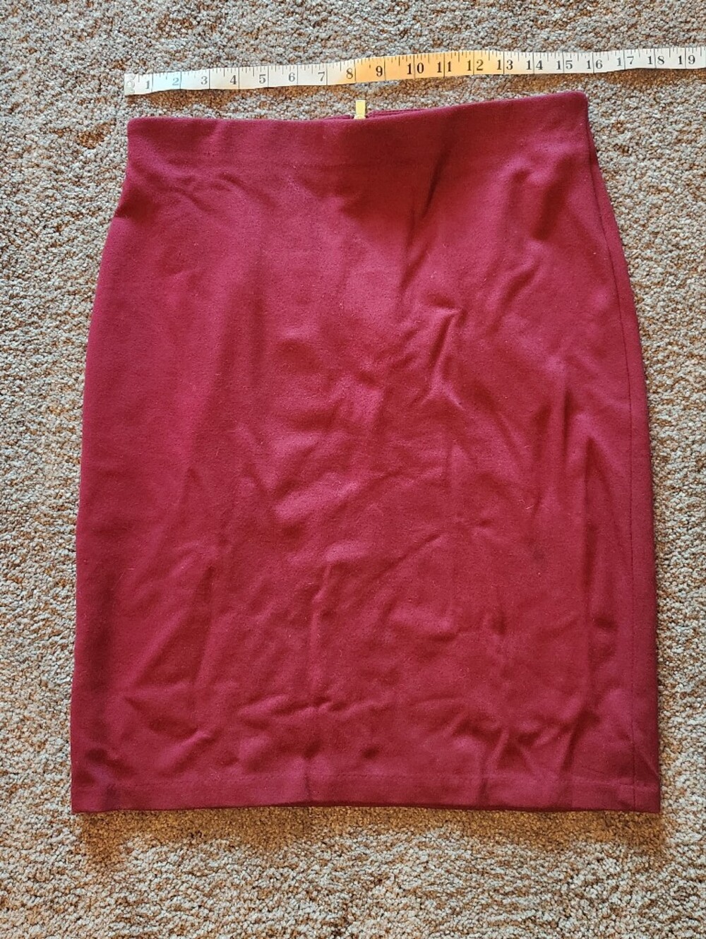 Philosophy Burgundy Pencil Skirt
